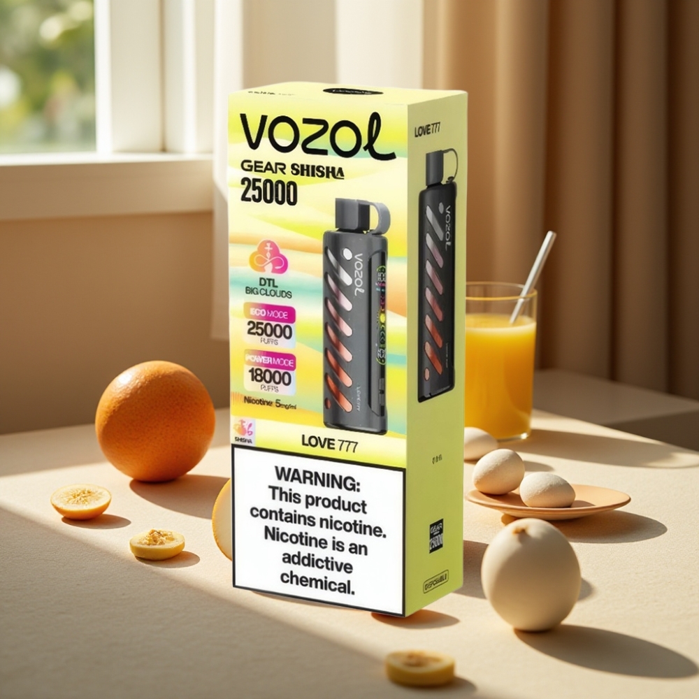 VOZOL Gear Shisha 25000 Pufuri Aromă Love 777 5mg/ml 1000mAh