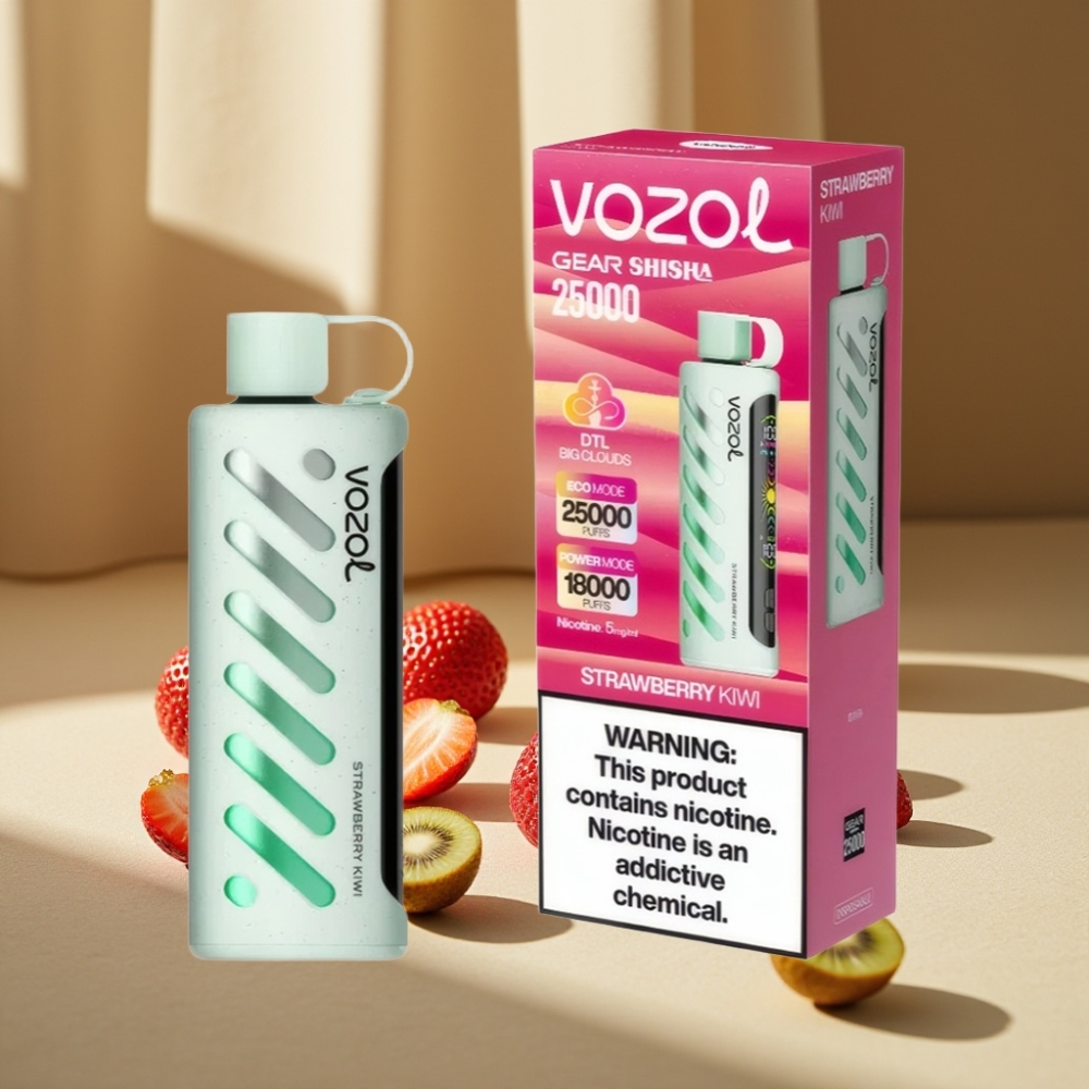 VOZOL Gear Shisha 25000 Pufuri Capsuni Kiwi 1000mAh 5mg/ml