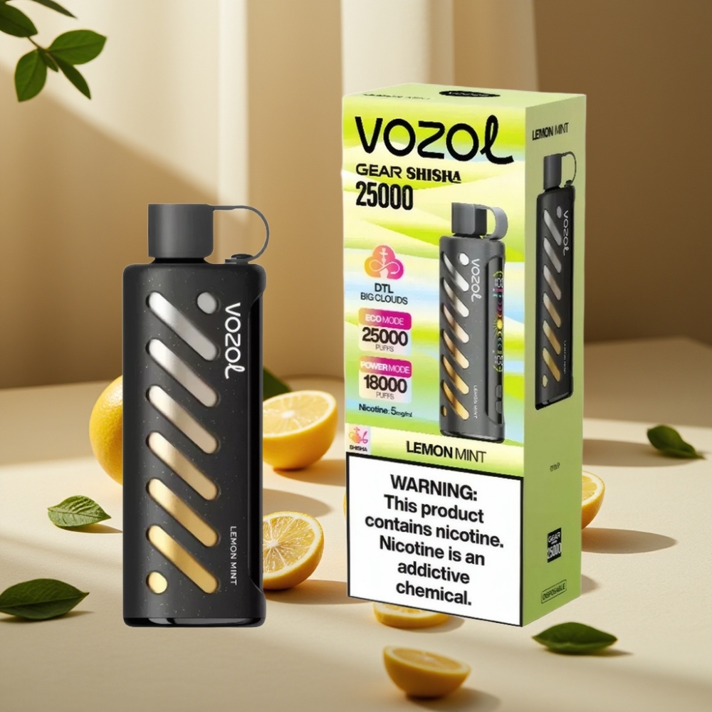 VOZOL Gear Shisha 25000 Pufuri Lămâie Mentă 1000mAh 5mg/ml