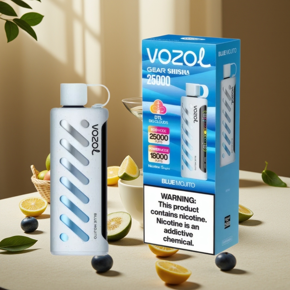 VOZOL Gear Shisha 25000 Pufuri Mojito Albastru 5mg/ml 1000mAh