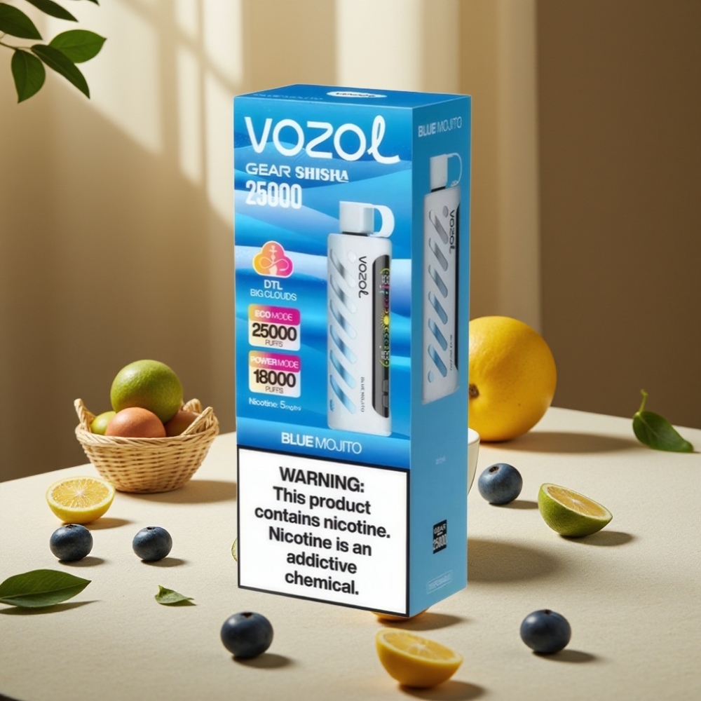 VOZOL Gear Shisha 25000 Pufuri Mojito Albastru 5mg/ml 1000mAh