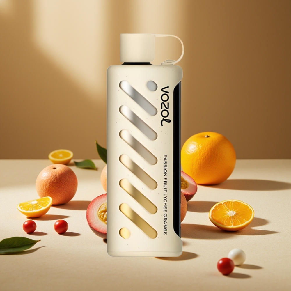 VOZOL Gear Shisha 25000 Pufuri Passion Fruit Lychee Portocale 1000mAh 5mg/ml