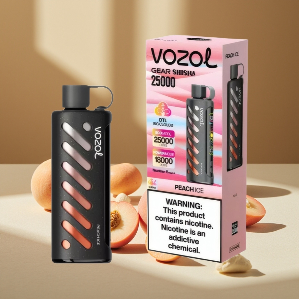 VOZOL Gear Shisha 25000 Pufuri Peach Ice 5mg/ml 1000mAh