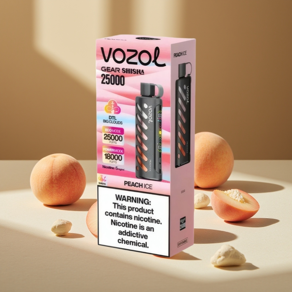 VOZOL Gear Shisha 25000 Pufuri Peach Ice 5mg/ml 1000mAh