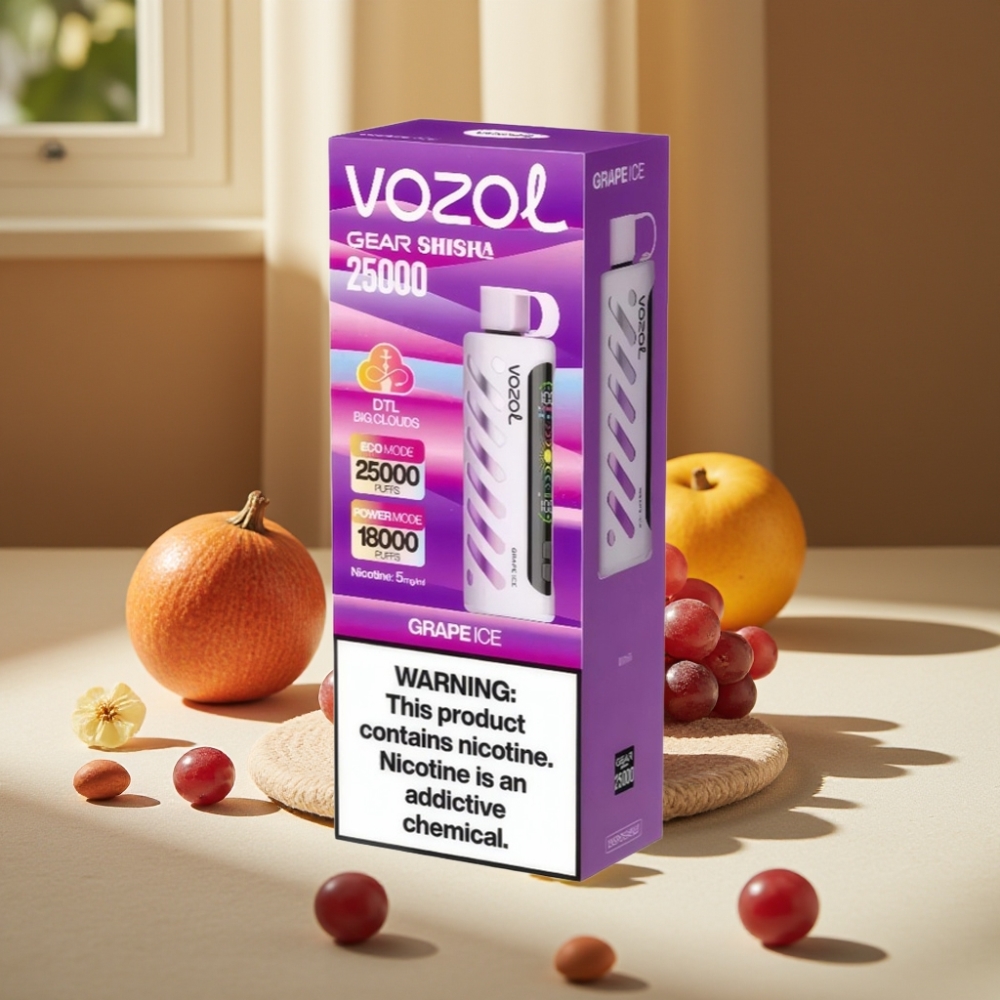 VOZOL Gear Shisha 25000 Pufuri Strugure Gheață 1000mAh 5mg/ml