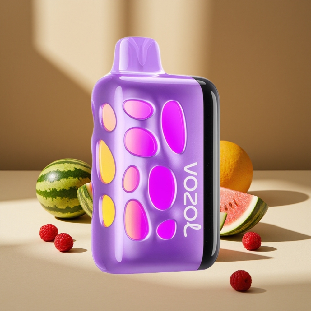 VOZOL RAVE 40000 Disposable Vape Pepene Razz Rancher 270° Vibrant Glow 80% în 20 Min