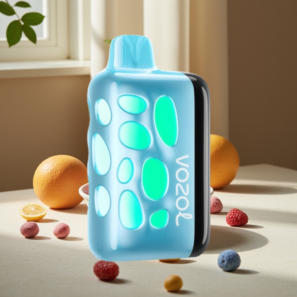 VOZOL RAVE 40000 Dispozabil Vape Afine Răcoroasă Albastră cu Gheață 270° Design Strălucitor 80% Încărcare în 20 Min