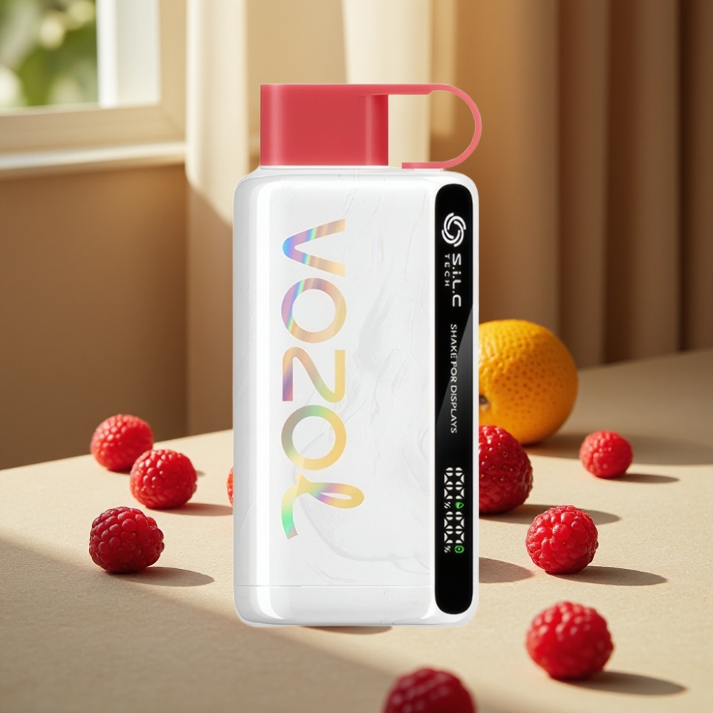VOZOL STAR 9000/12000 Disposable Vape Căpșuni Zmeură Cireșe 9000/1200 Pufuri S.i.L.C TECH Încărcare 30% mai rapidă