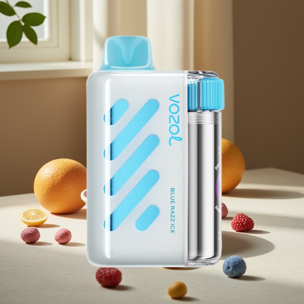 VOZOL VISTA 40000 Puffs Disposable Vape Afine Albastră cu Gheață 1000mAh 2% Nicotină