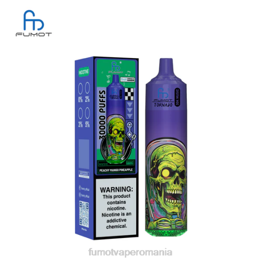 Fumot Vape Romania - Fumot Tornado 30K muzica ananas mango cu piersici FR6B21